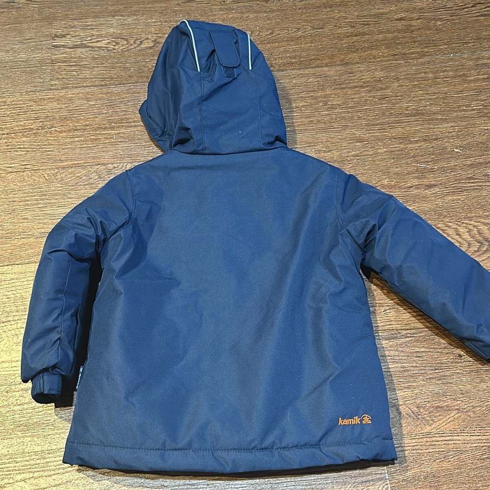 Kamik boys blue and orange winter coat size 24M - Picture 7 of 7